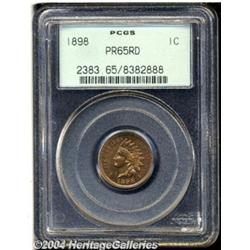 1898 1C PR65 Red PCGS. Luminous olive-yellow