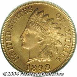 1898 1C PR66 Red Cameo PCGS. The deep