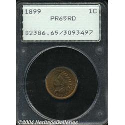 1899 1C PR65 Red PCGS. Bright copper-red color