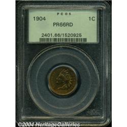 1904 1C PR66 Red PCGS. Fully struck and
