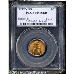 1909 VDB 1C MS65 Red PCGS. Well struck with
