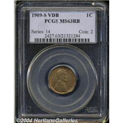 1909-S VDB 1C MS63 Red and Brown PCGS.