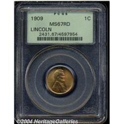 1909 1C MS67 Red PCGS. Well struck with highly