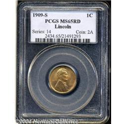 1909-S 1C MS65 Red PCGS. This popular,