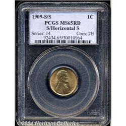 1909-S 1C S Over Horizontal S MS65 Red PCGS.
