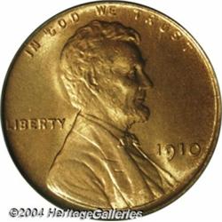 1910 1C MS67 Red PCGS. A bold striking with