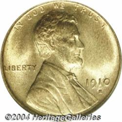 1910-S 1C MS66 Red PCGS. While relatively