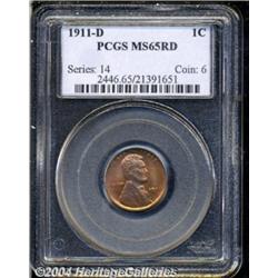 1911-D 1C MS65 Red PCGS. Well struck with full