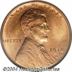 1914-S 1C MS65 Red PCGS. The 1914-S is a key