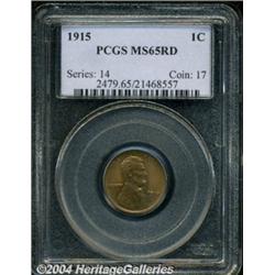 1915 1C MS65 Red PCGS. An exceptionally well