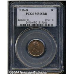 1916-D 1C MS65 Red and Brown PCGS.