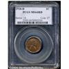 Image 1 : 1918-D 1C MS64 Red PCGS. A satiny orange-red