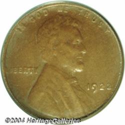 1922 No D 1C Strong Reverse AU55 PCGS.