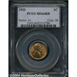 1923 1C MS66 Red PCGS. Well struck with