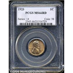 1923 1C MS66 Red PCGS. Sharply struck and