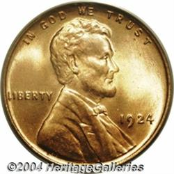 1924 1C MS66 Red PCGS. A fiery Superb Gem with