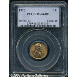 1926 1C MS66 Red PCGS. Both sides of this