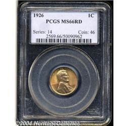 1926 1C MS66 Red PCGS. Sharply struck with
