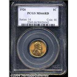 1926 1C MS66 Red PCGS. This pristine,