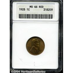 1928 1C MS66 Red ANACS. In typical