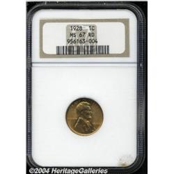 1928 1C MS67 Red NGC. Sharply struck with