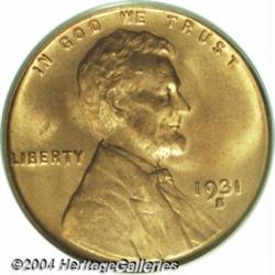 1931-S 1C MS66 Red PCGS. A splendid, well