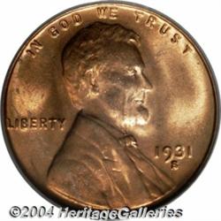 1931-S 1C MS66 Red PCGS. The 1931-S is a key