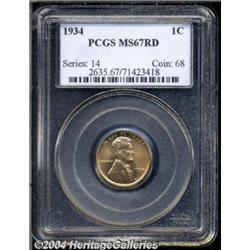 1934 1C MS67 Red PCGS. Both sides are nearly