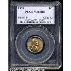 1939 1C MS66 Red PCGS. Fully lustrous, copper