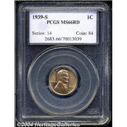 1939-S 1C MS66 Red PCGS. This well-struck