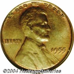 1955/55 1C Doubled Die MS64 Brown NGC. With