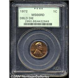 1972/72 1C Doubled Die MS66 Red PCGS.