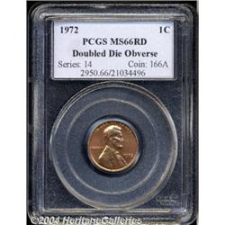 1972/72 1C Doubled Die MS66 Red PCGS. A