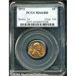 1972 1C MS66 Red PCGS. This lustrous orange