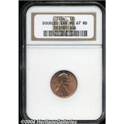 1984 1C Doubled Die Obverse MS67 Red NGC.