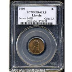 1909 1C PR66 Red and Brown PCGS. The obverse