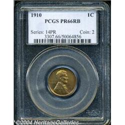 1910 1C PR66 Red and Brown PCGS. Gorgeous