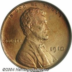 1910 1C PR67 Red PCGS. The 1910 Matte Proof