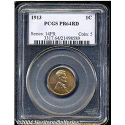 1913 1C PR64 Red PCGS. Sharply struck with