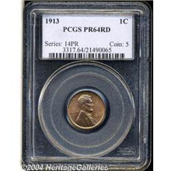 1913 1C PR64 Red PCGS. A strongly struck