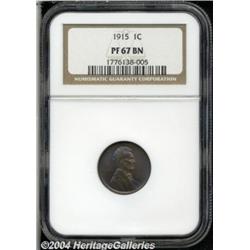 1915 1C PR67 Brown NGC. A beautiful matte