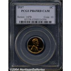 1937 1C PR65 Cameo PCGS. Fully struck with