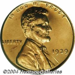 1939 1C PR67 Red PCGS. Unusually bright and