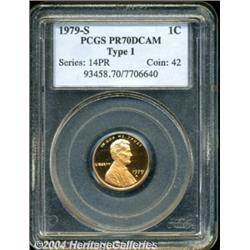 1979-S 1C Type One PR70 Red Deep Cameo PCGS.
