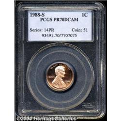 1988-S 1C PR70 Deep Cameo PCGS. Immensely