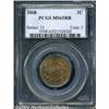 Image 1 : 1868 2C MS65 Red and Brown PCGS. Well defined