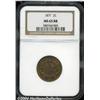 Image 1 : 1871 2C MS65 Red and Brown NGC. Well struck