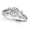 Image 2 : 1.01 CTW Certified VS/SI Diamond Solitaire 2Pc Wedding Set 14K White Gold - REF-140M2F - 31997