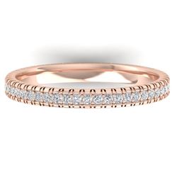 0.75 CTW Certified VS/SI Diamond Eternity Band Ring 14K Rose Gold - REF-53Y3N - 30265