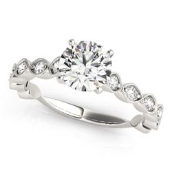 1.5 CTW Certified VS/SI Diamond Solitaire Ring 18K White Gold - REF-375W6H - 27483